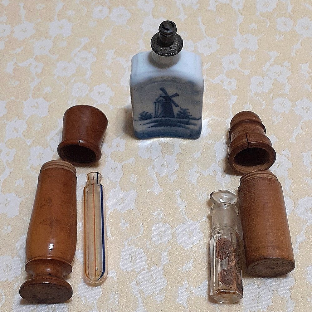 Antique perfume bottle lot